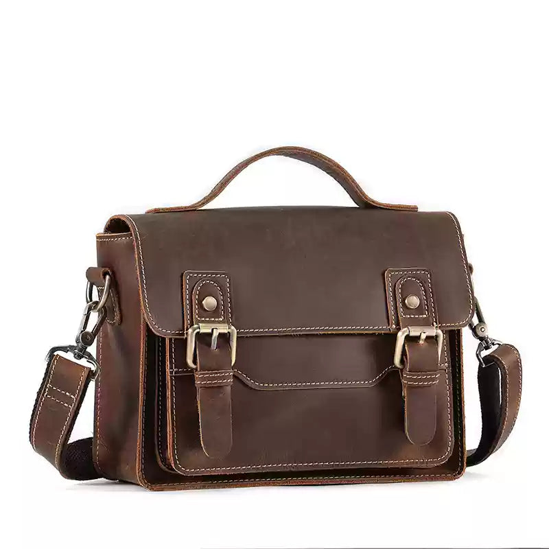 Vintage Horse Leather Messenger Bag